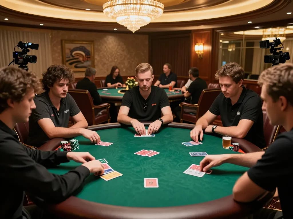 Engaging poker action in a VIP room showcases dohistory of competitive gaming strategies and player focus
