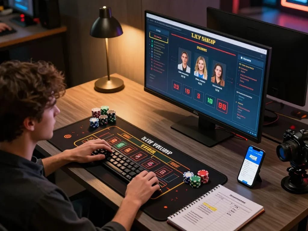 Bet88 player enjoying an engaging online casino game with live dealer options.