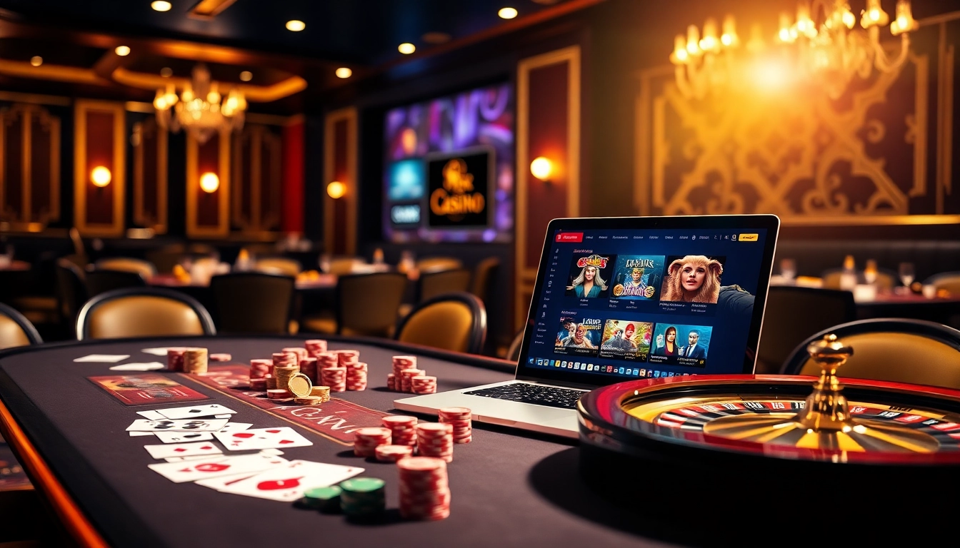 S8 casino interface displayed on a luxury gaming table with poker chips and roulette wheel.