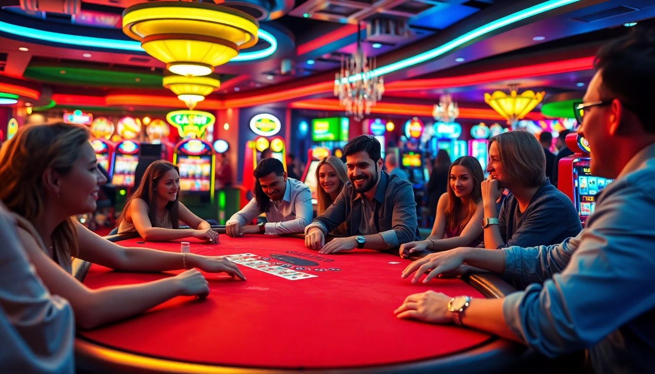 Experience the excitement of Diwa777 at a bustling casino gaming table.