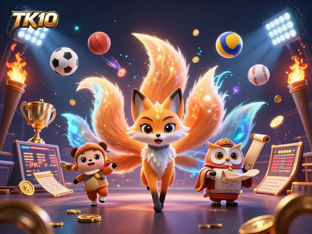 Experience immersive gameplay with TK10's 3D magical environment featuring sports betting elements.