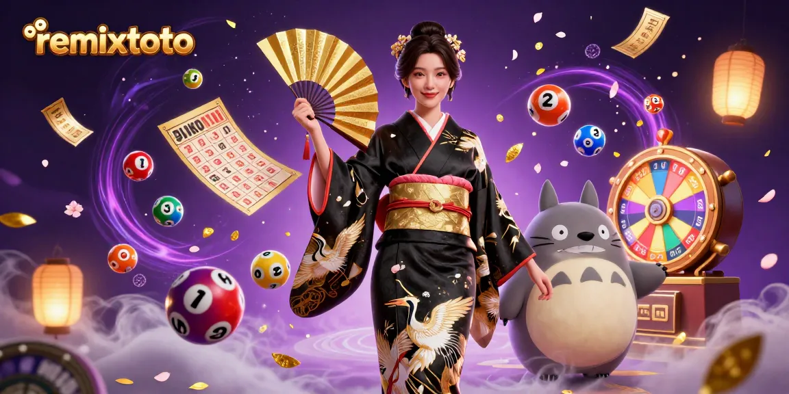 Experience exciting wins at remixtoto with dynamic lottery balls, colorful tickets, and a festive atmosphere.
