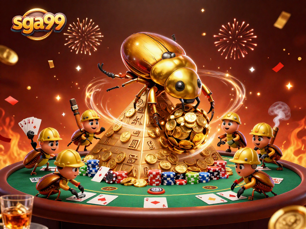Experience thrilling gameplay at sga99 with vibrant casino-themed digital art.