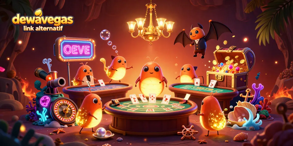 Experience thrilling baccarat gameplay at dewavegas link alternatif with vibrant casino-themed illustrations.