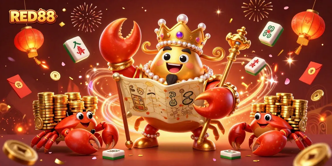 Experience the thrill of RED88 as you engage in exciting casino games filled with dazzling gold elements.