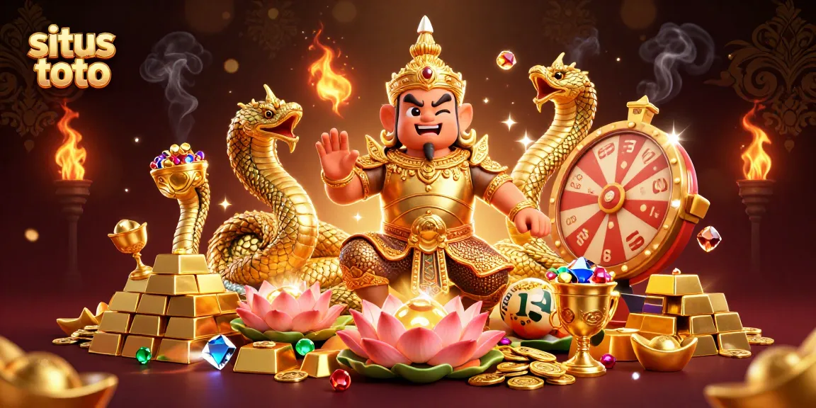 Experience the excitement of situs toto with dynamic lottery elements and stunning 3D illustration art.