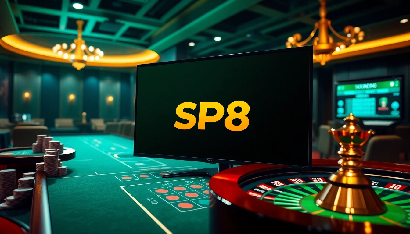 Gambling excitement at https://sp8.biz/, showcasing a luxurious casino interface.