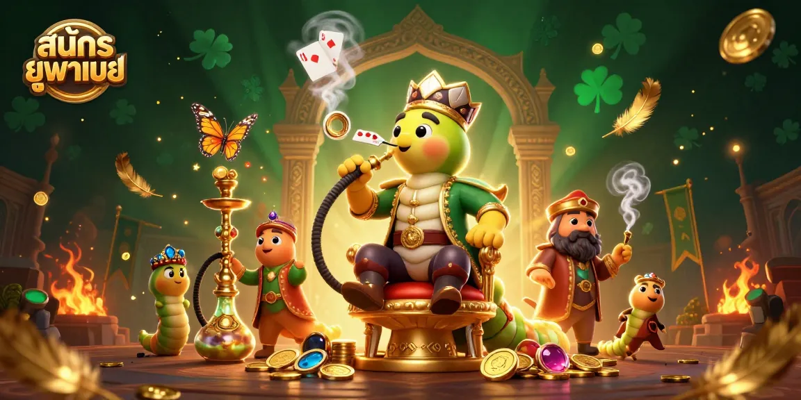 Engage in thrilling action at สมัครยูฟ่าเบท with a cartoon caterpillar masterfully blending gambling elements.
