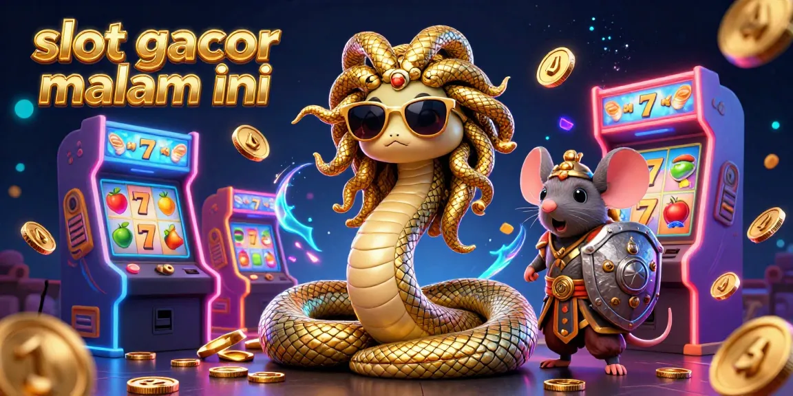 Engage with exciting slot gacor malam ini features and friendly characters at a vibrant casino scene.