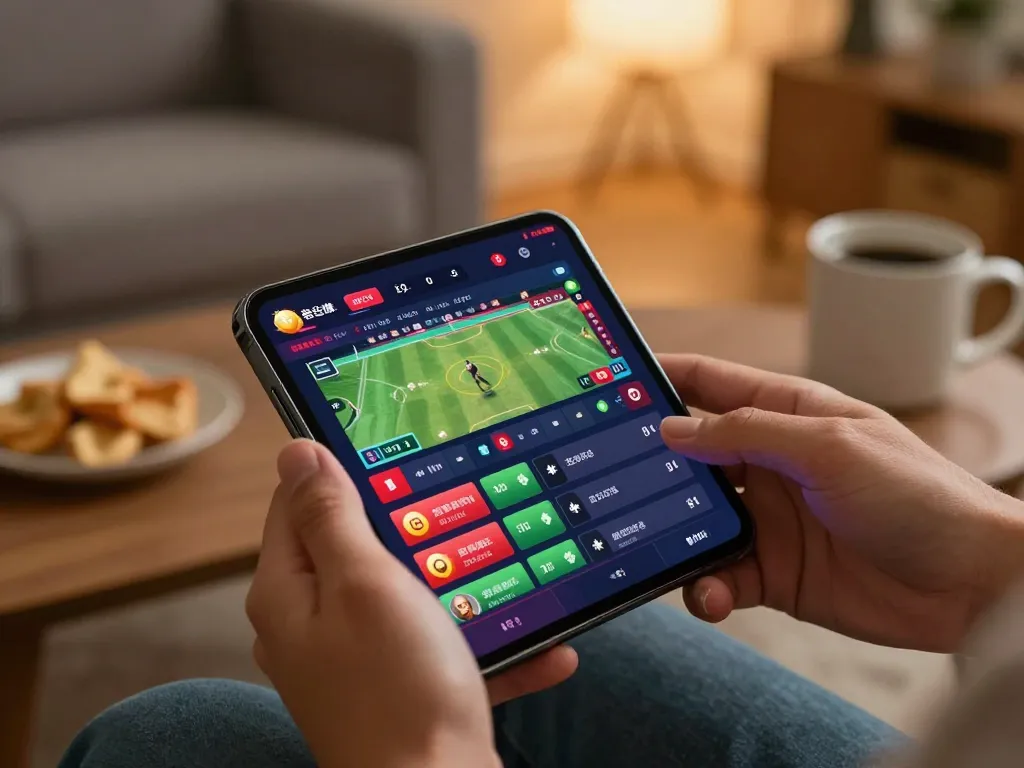 Ta88 users enjoying an exciting sports betting session on mobile devices with live updates and engaging visuals.
