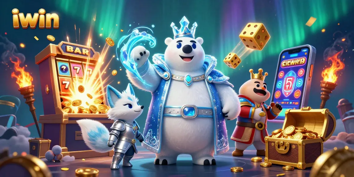 Experience the thrill of iwin in a vibrant 3D slot machine casino adventure.