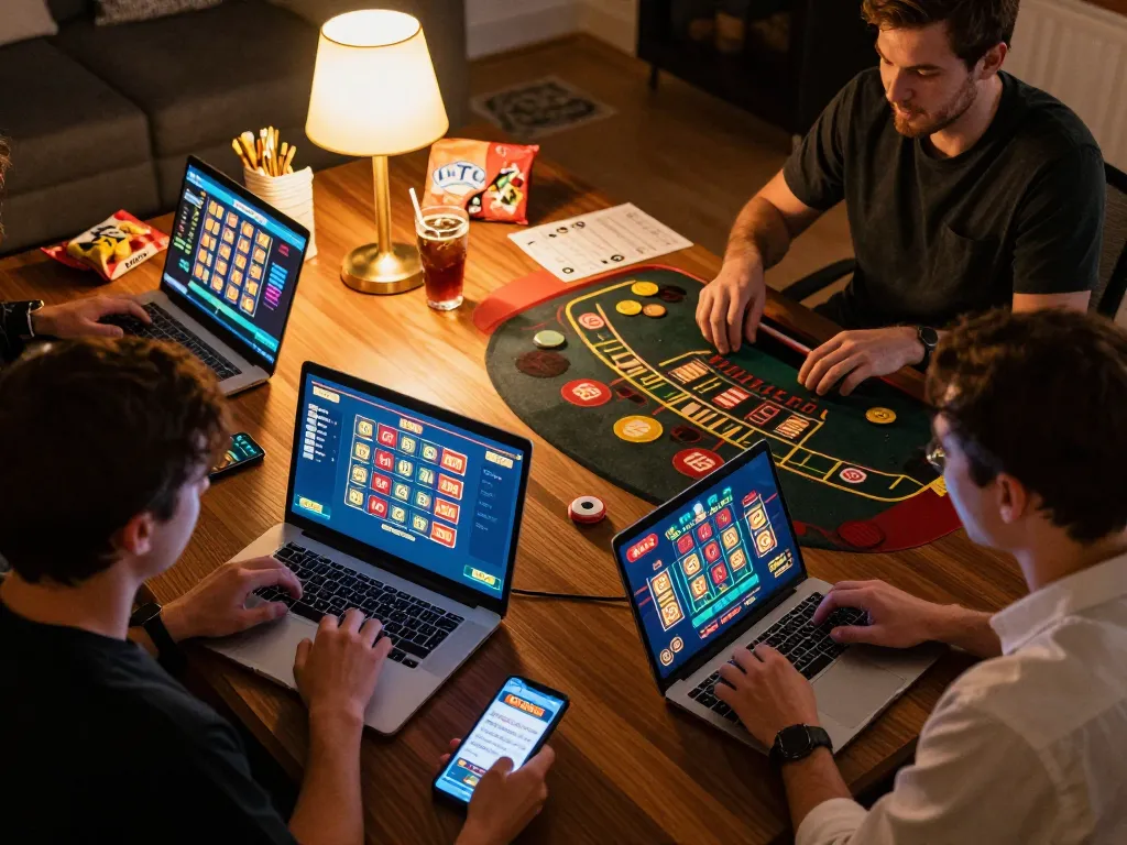 Players enjoying engaging experiences at MB66 online casino while celebrating wins and making strategic decisions.