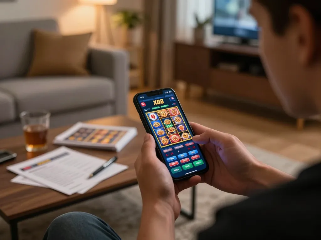 Experience thrilling gameplay on X88 casino app while enjoying cozy home comfort