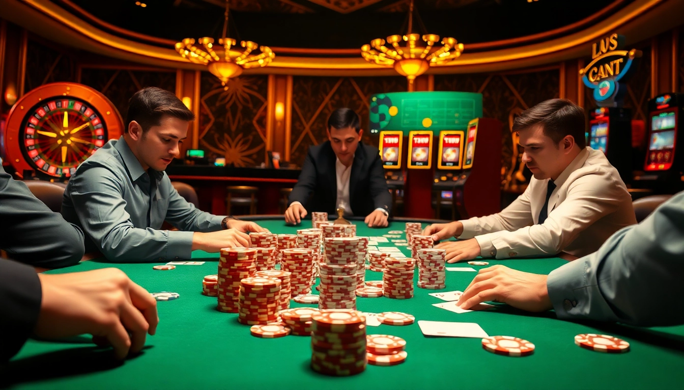 Engage in a thrilling poker match at https://13win1.cn.com/ with vibrant chips and intense players.