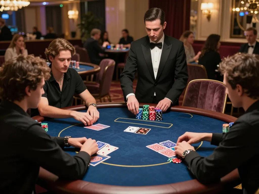 Experience the thrill of Go 88 poker strategy in a luxurious casino setting, high-stakes gameplay.