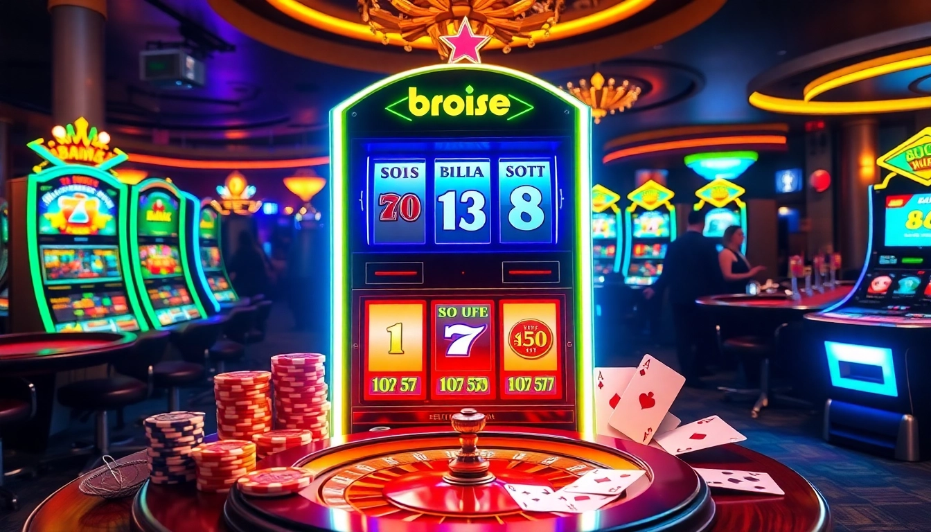 Enjoy the thrill of playing the bro138 slot at a vibrant casino.