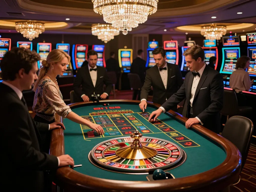 Rasakan sensasi di meja roulette GOLDWIN88 dengan pemain yang menggabungkan strategi dan keberuntungan.