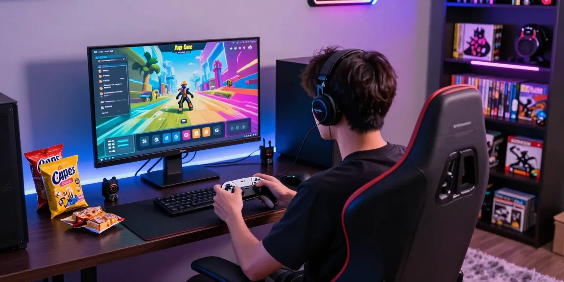 Engaged player enjoying Raja Game login experience in vibrant gaming room