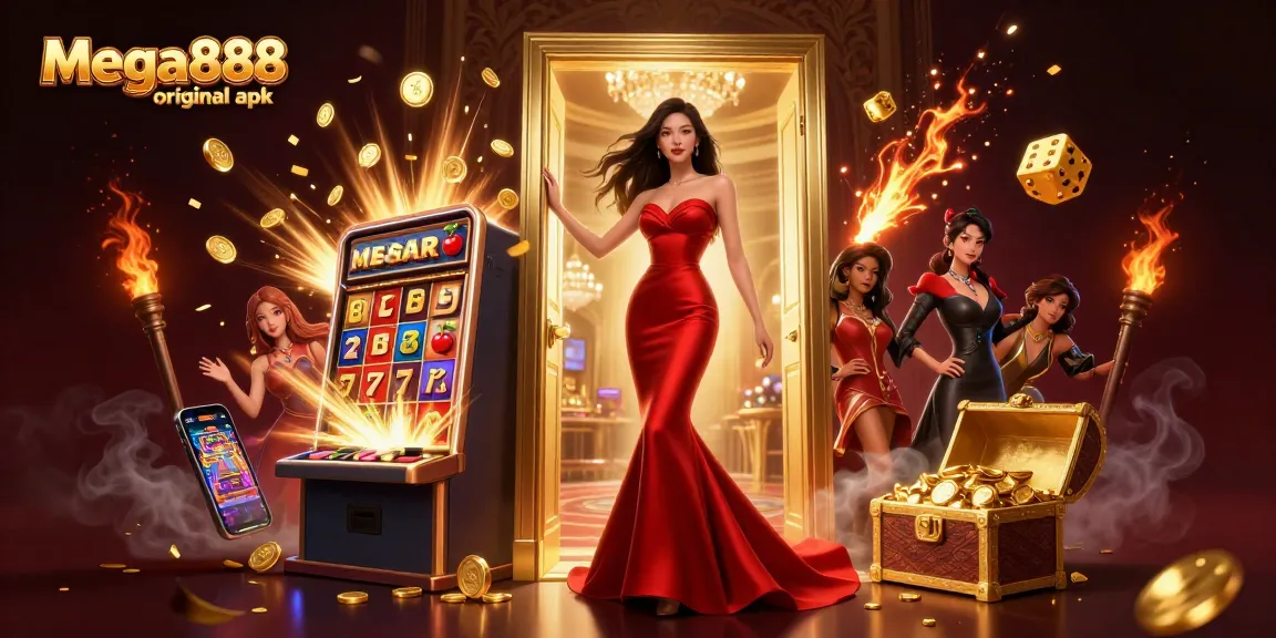 Experience the thrill of the mega888 original apk with stunning visuals and dynamic gaming elements in a vibrant casino.