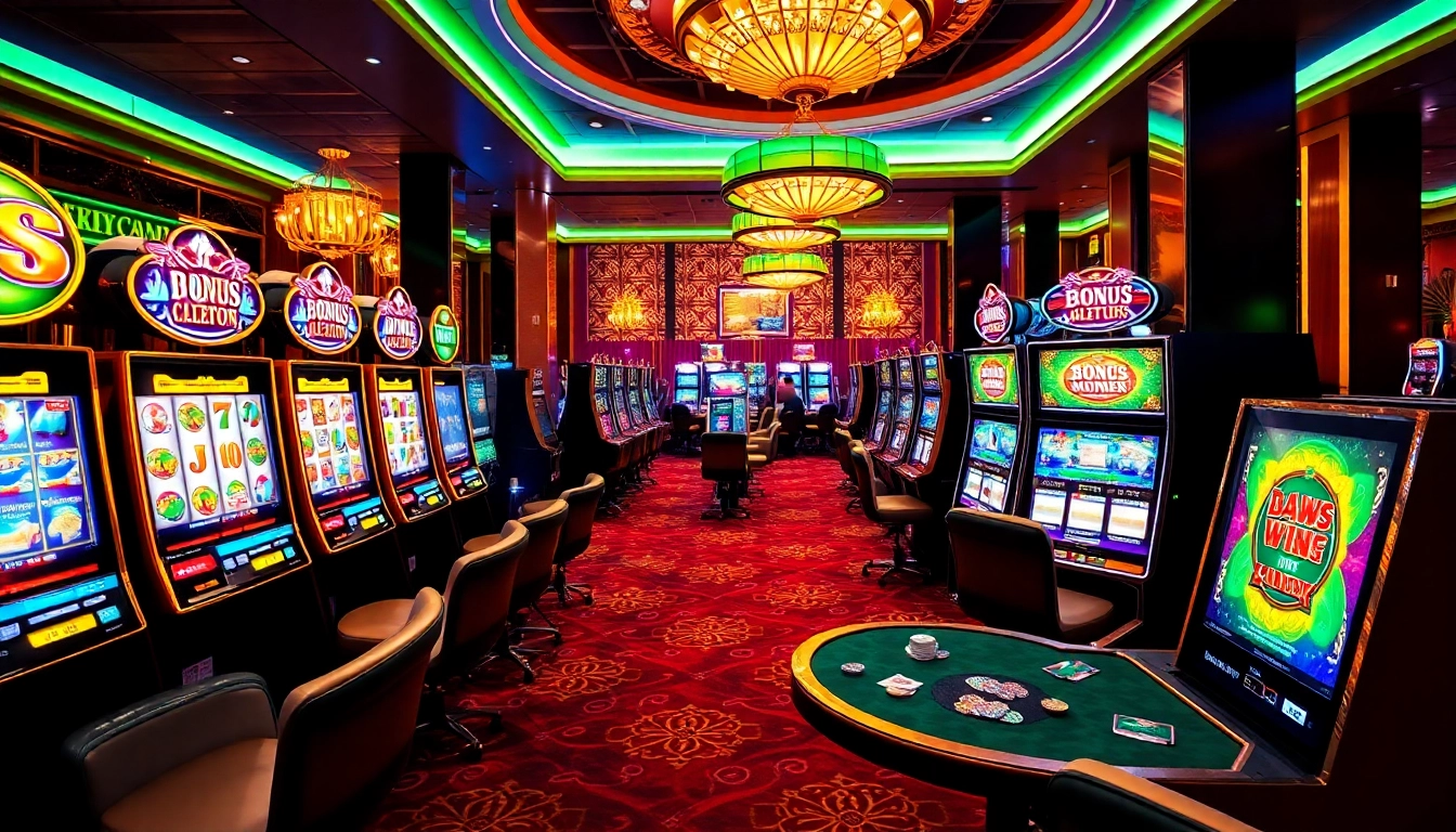 Experience winning moments at the situs slot bonus new member in a vibrant casino setting.