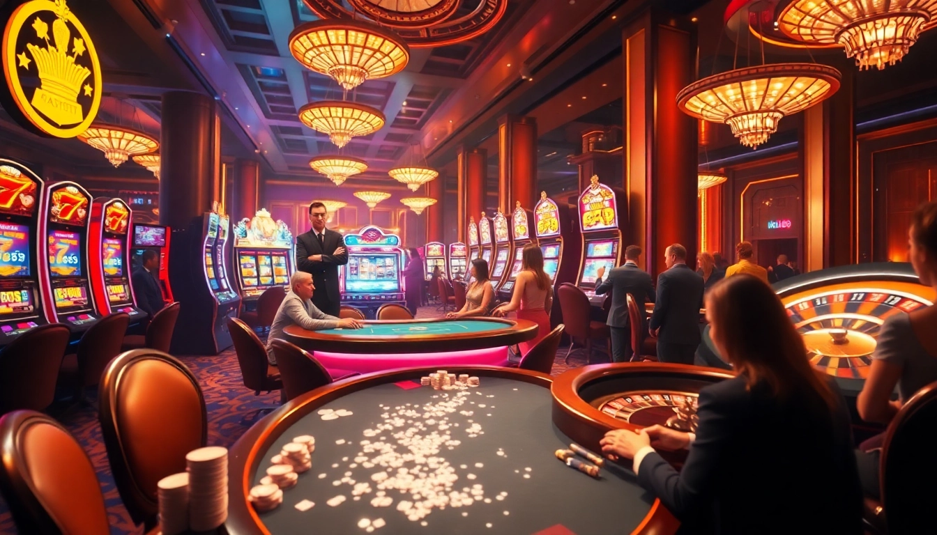Experience the thrilling gameplay at hb88 with poker tables and exciting slot machines.