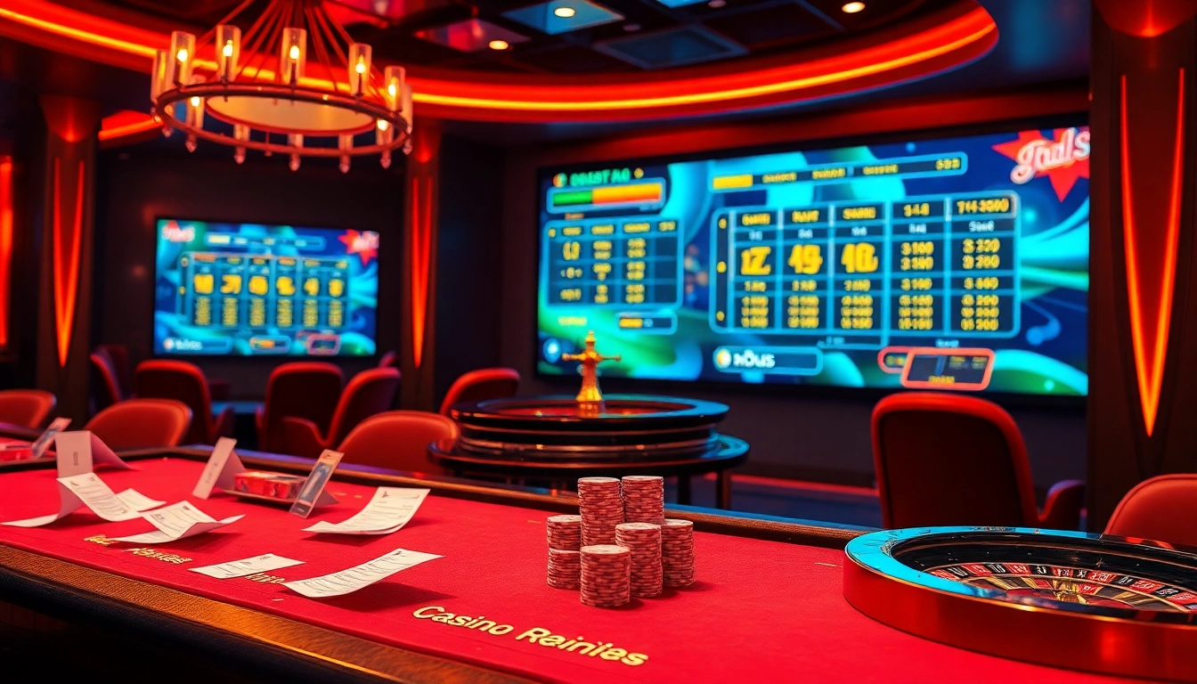 Tai xiu md5 online action captured at an elegant casino table filled with chips and a digital game interface.
