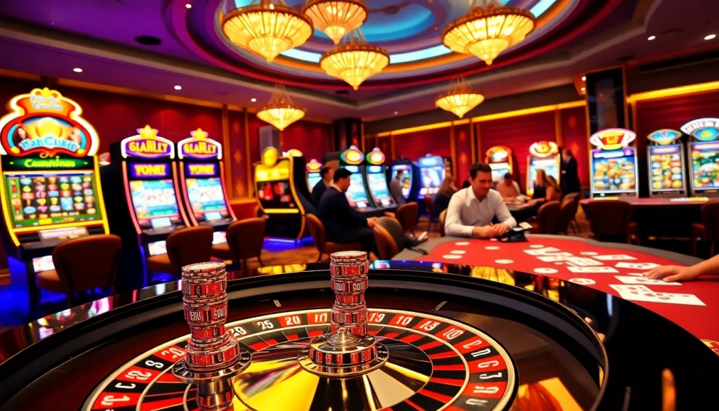 Experience the excitement of Nhà cái Hitclub with luxurious casino gaming and vibrant roulette tables.