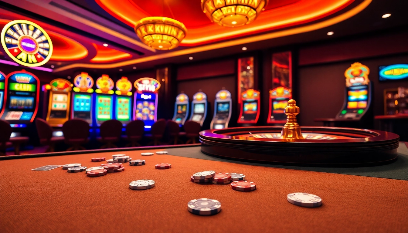 Place your bets at KKWIN's exquisite casino tables, featuring vibrant slot machines and lively poker action.