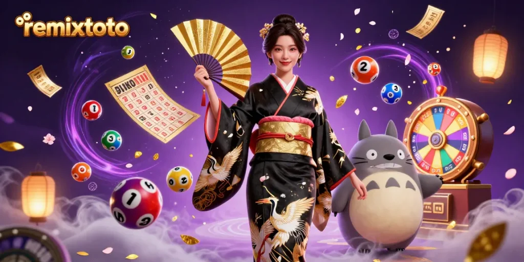 Experience exciting wins at remixtoto with dynamic lottery balls, colorful tickets, and a festive atmosphere.